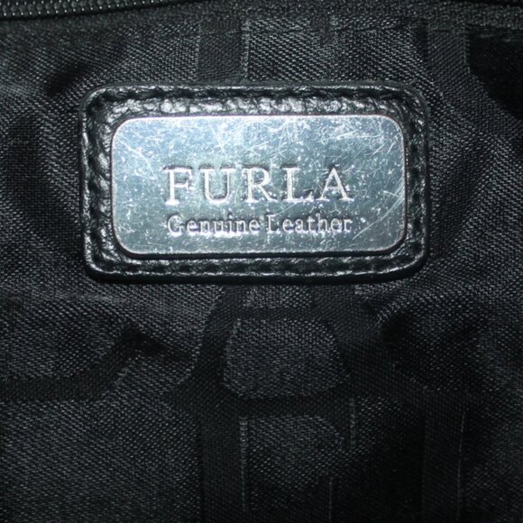 Gorgeous $528 FURLA Pebbled Leather Satchel Tote Shoulder Bag w Strap - Picture 8 of 10